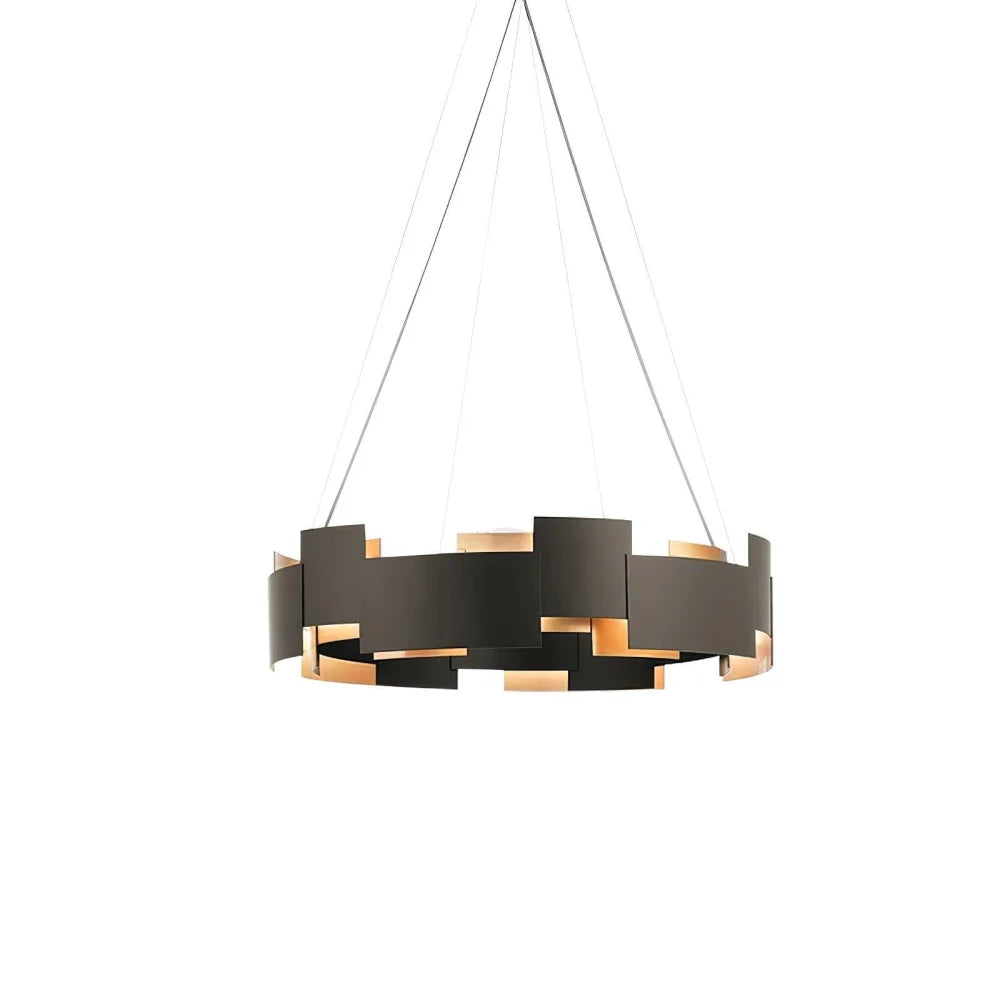 Kichler Oval Chandelier ∅ 23.6″ - Black & Gold-1-Yiosilamp