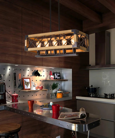 Kitchen Island Rectangle Chandelier  L 5.9″ - Yiosilamp
