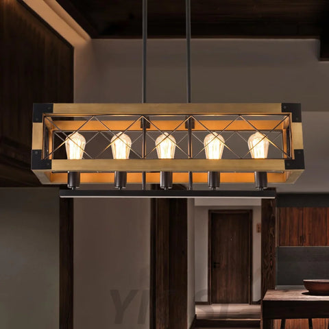Kitchen Island Rectangle Chandelier  L 5.9″ - Yiosilamp