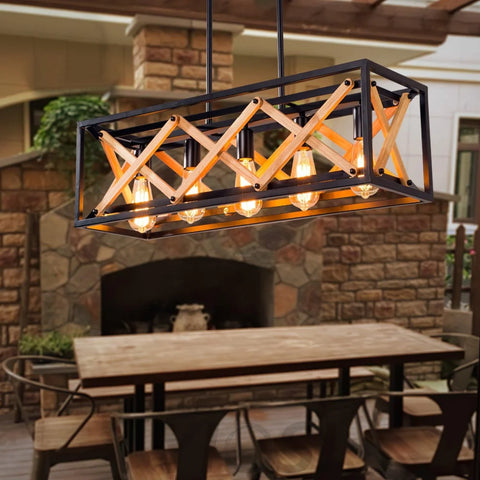 Kitchen Island Rectangle Chandelier  L 5.9″ - Yiosilamp