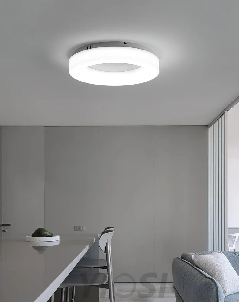 Knock Out Ceiling Light ∅ 22.8″ - Chloe, Flush Mounts-1-Yiosilamp