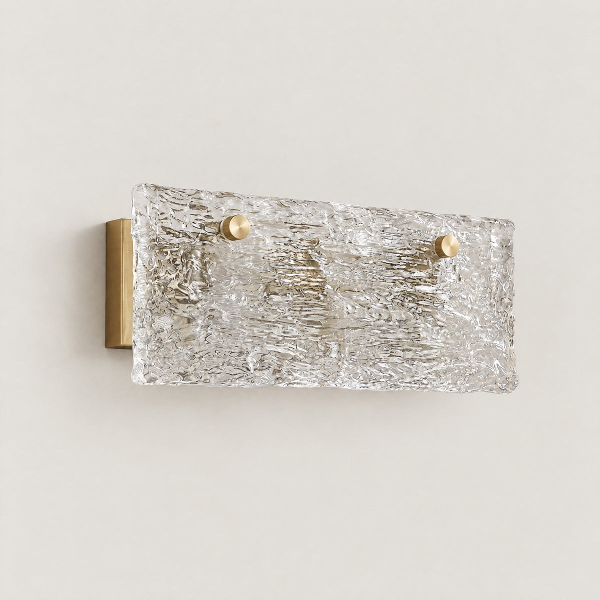 Knox Glass Wall Sconce 16" – lights off