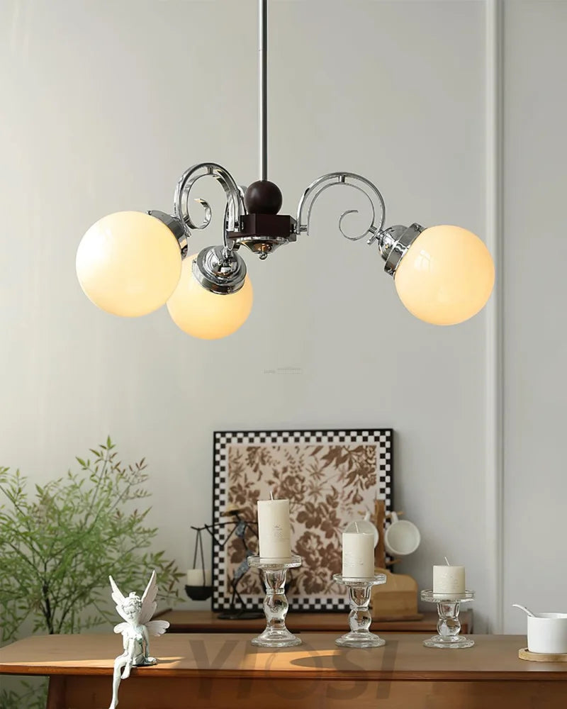 Kotter Cream Chandelier with 3/5 heads - Bend-1-Yiosilamp