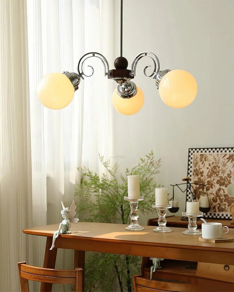 Kotter Cream Chandelier with 3/5 heads - Bend-1-Yiosilamp