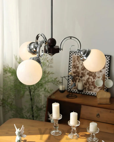 Kotter Cream Chandelier with 3/5 heads - Bend-1-Yiosilamp
