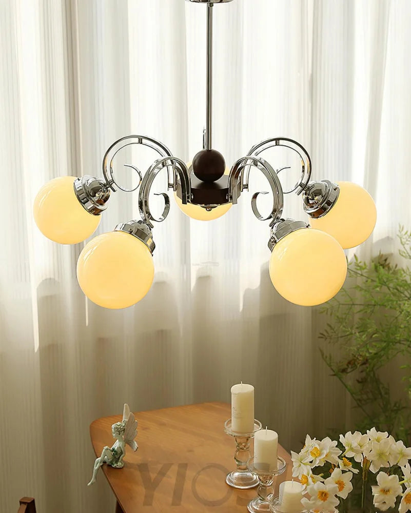 Kotter Cream Chandelier with 3/5 heads - Bend-1-Yiosilamp