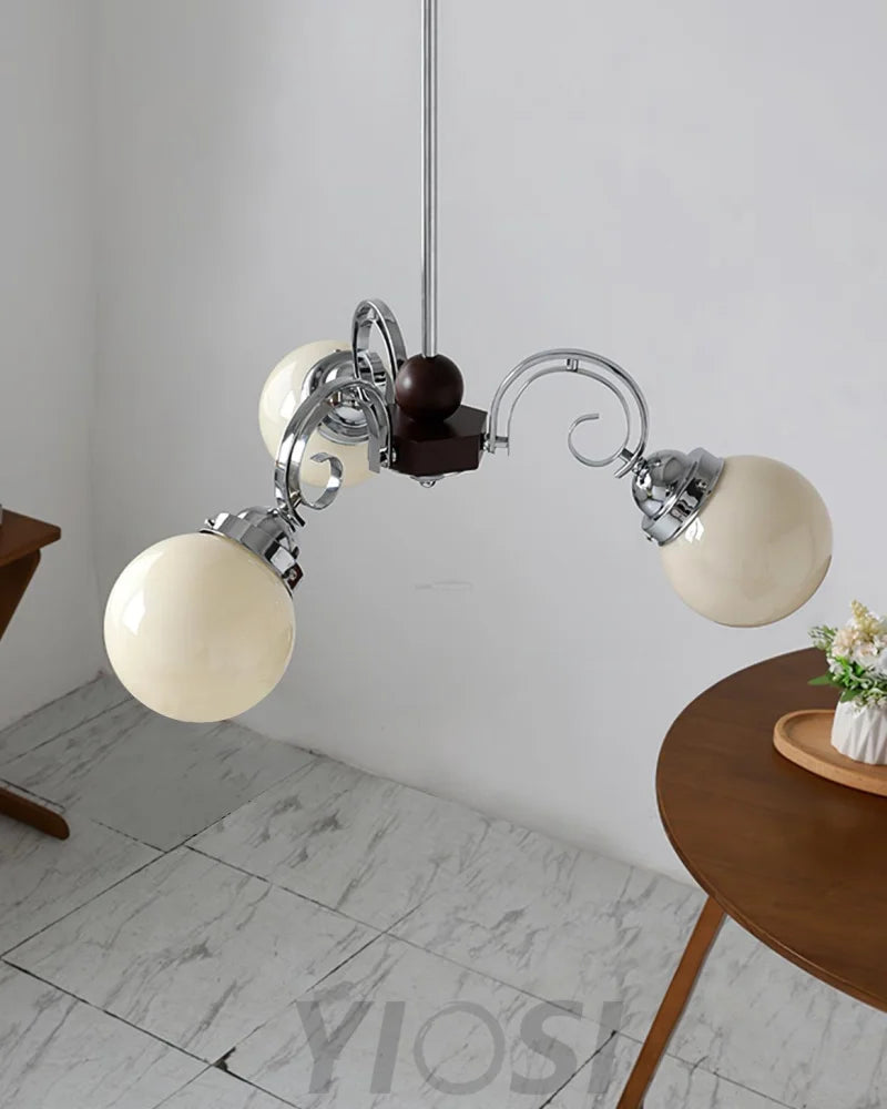Kotter Cream Chandelier with 3/5 heads - Bend-1-Yiosilamp
