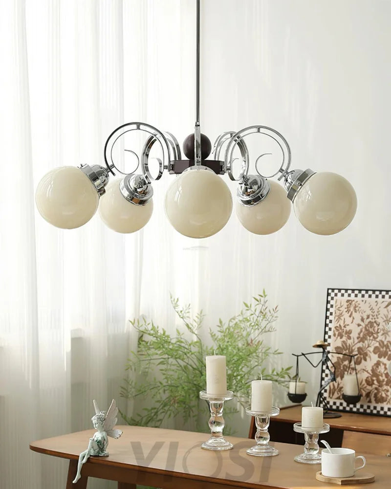 Kotter Cream Chandelier with 3/5 heads - Bend-1-Yiosilamp