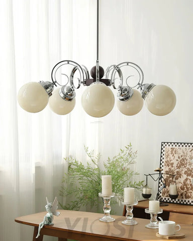 Kotter Cream Chandelier with 3/5 heads - Bend-1-Yiosilamp
