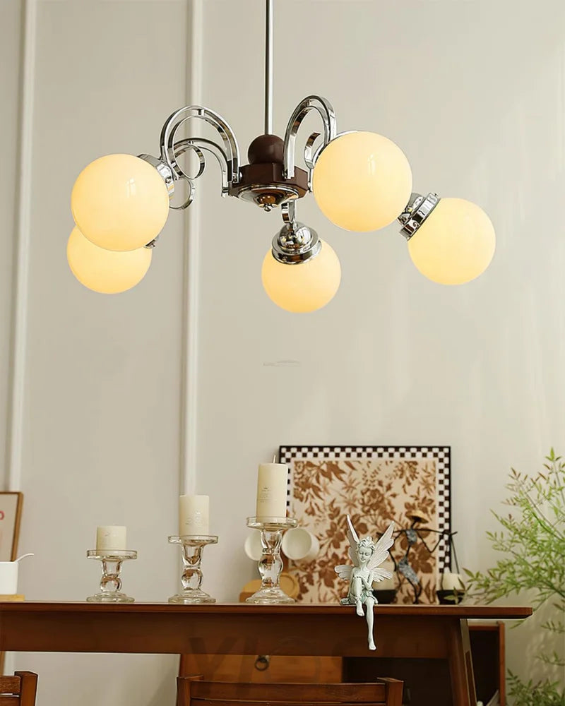 Kotter Cream Chandelier with 3/5 heads - Bend-1-Yiosilamp