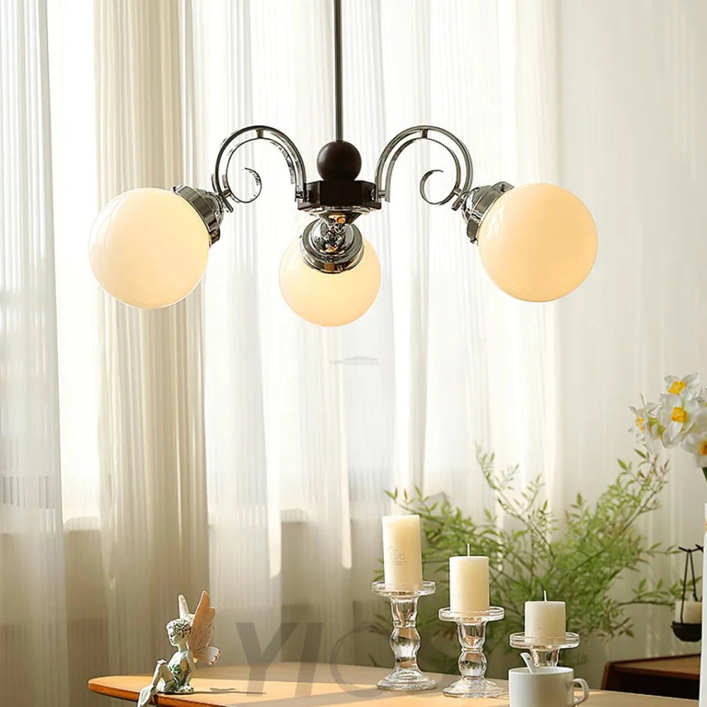 Kotter Cream Chandelier with 3/5 heads - Bend-1-Yiosilamp