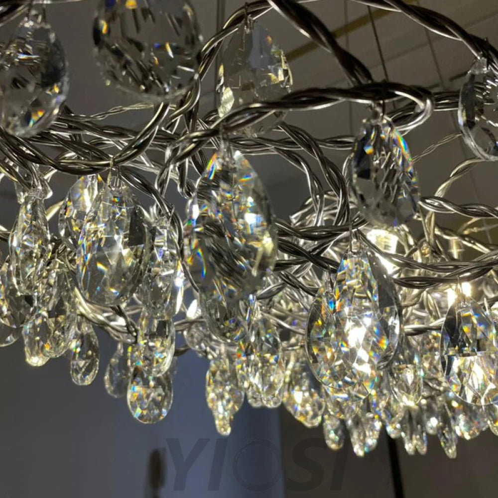 Kristen Modern Crystal Bar Chandelier Custom