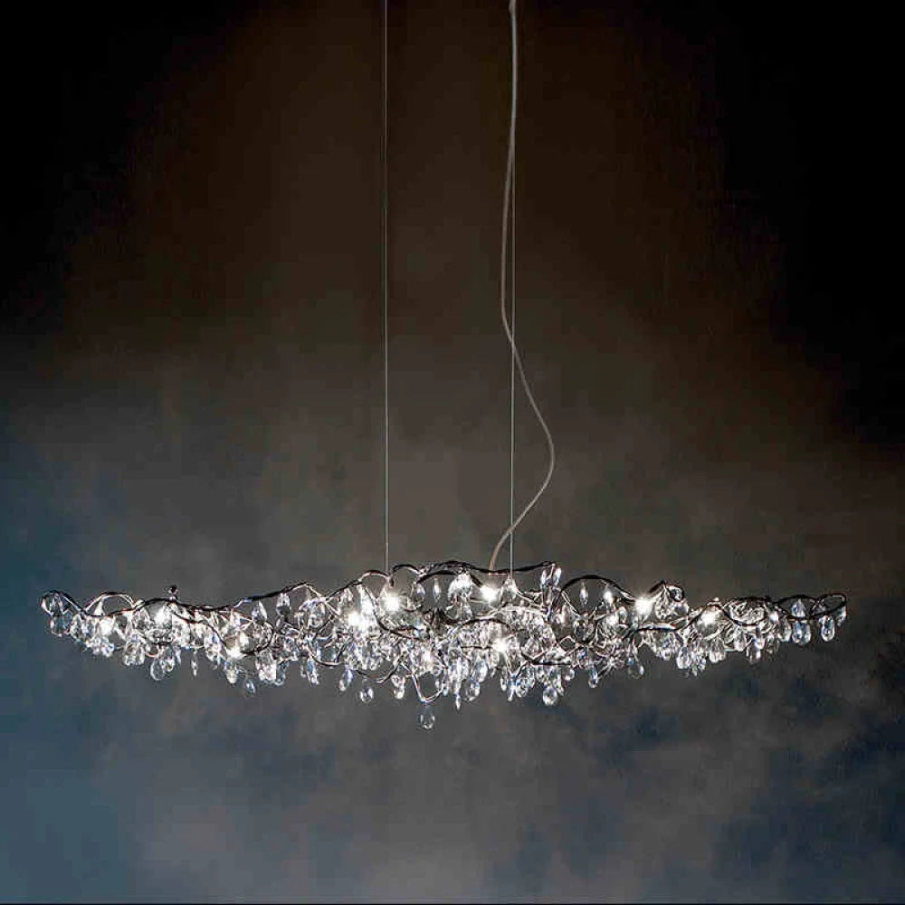 Kristen Modern Crystal Linear Chandelier 47.2’’ L Custom