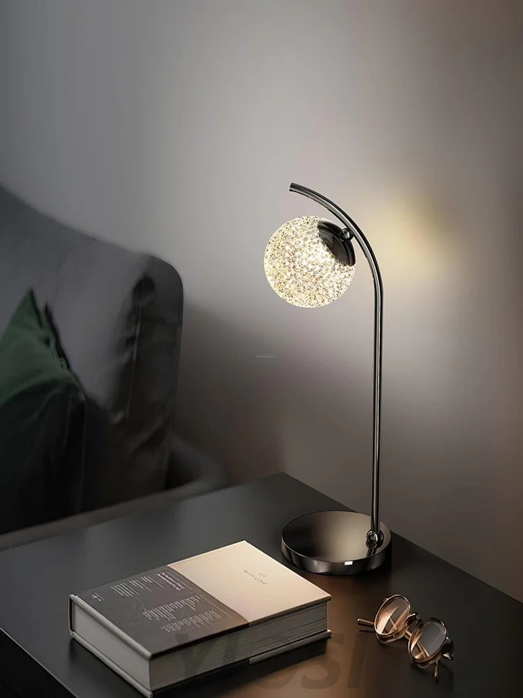 Ksovv Crystal Table Lamp  ∅ 5.5″ - Cryolite-1-Yiosilamp