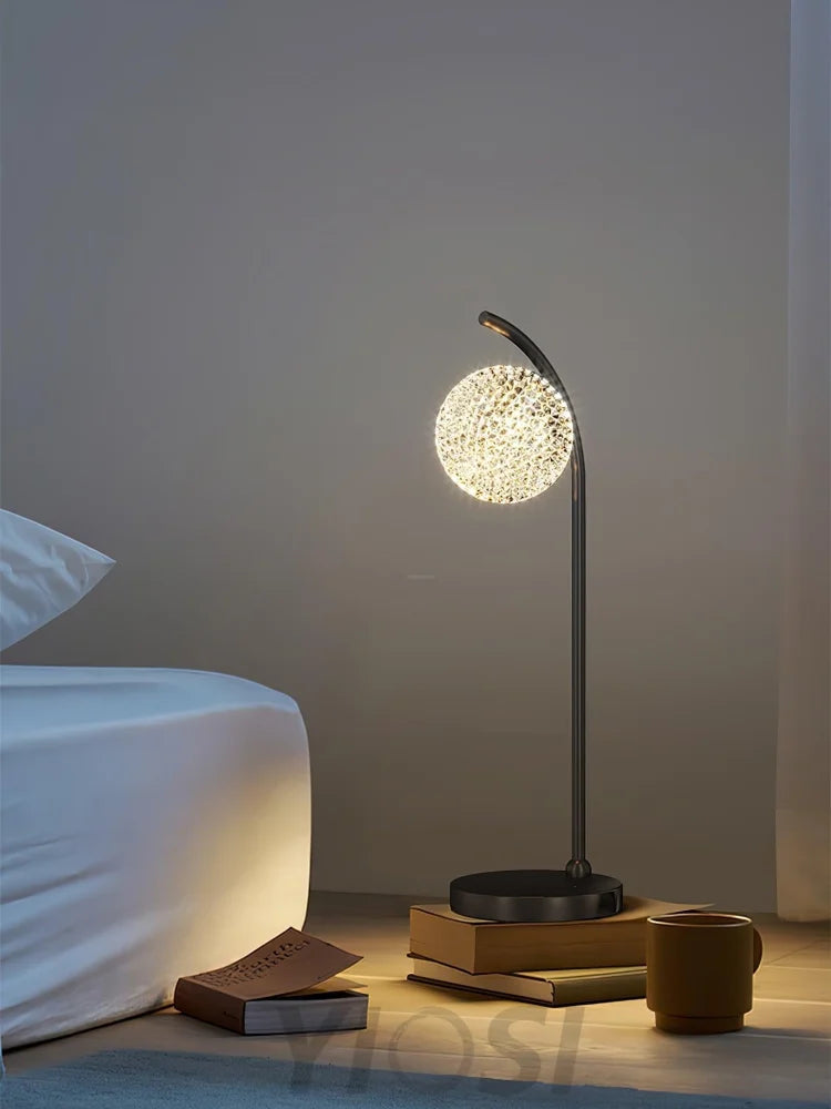 Ksovv Crystal Table Lamp  ∅ 5.5″ - Cryolite-1-Yiosilamp