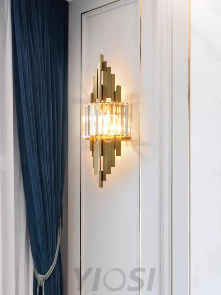 Kubica Crystal Wall Sconce - Cryolite-1-Yiosilamp