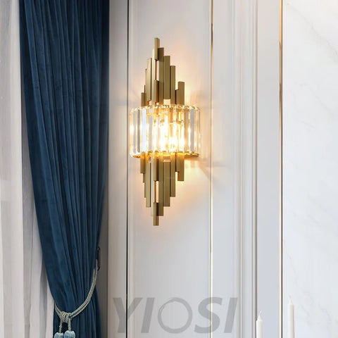 Kubica Crystal Wall Sconce - Cryolite-1-Yiosilamp