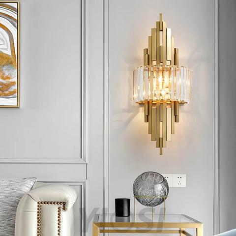 Kubica Crystal Wall Sconce - Cryolite-1-Yiosilamp