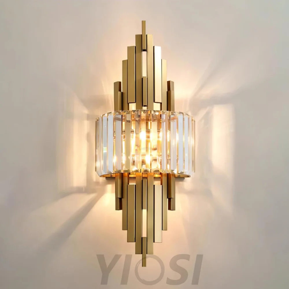 Kubica Crystal Wall Sconce - Cryolite-1-Yiosilamp