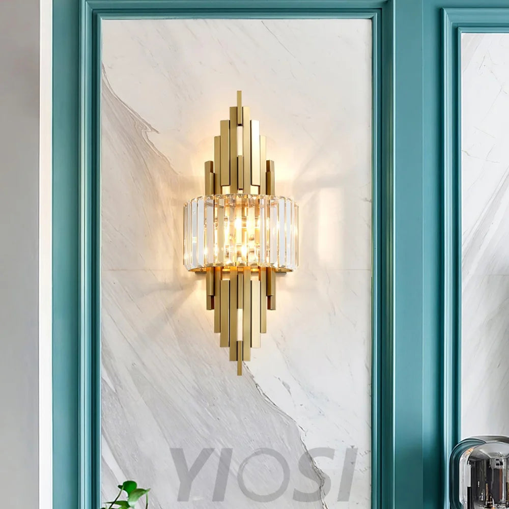 Kubica Crystal Wall Sconce - Cryolite-1-Yiosilamp