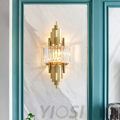 Kubica Crystal Wall Sconce - Cryolite-1-Yiosilamp