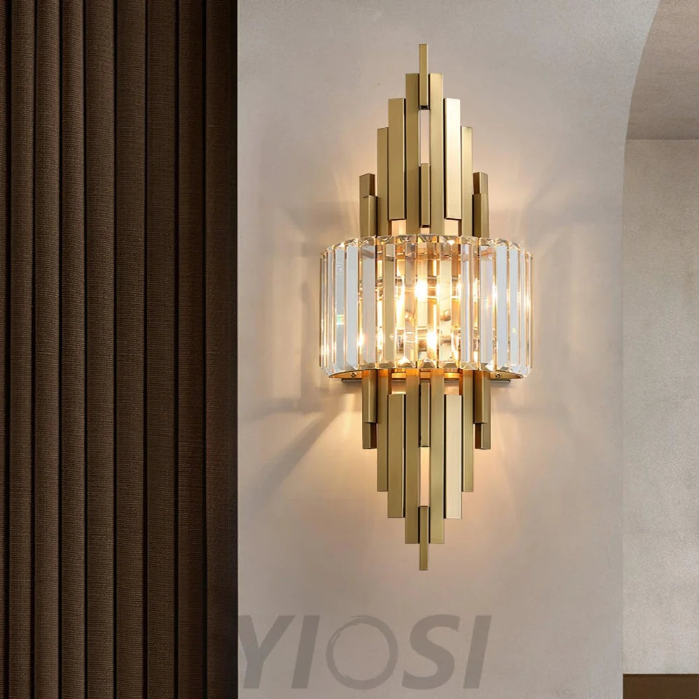 Kubica Crystal Wall Sconce - Cryolite-1-Yiosilamp