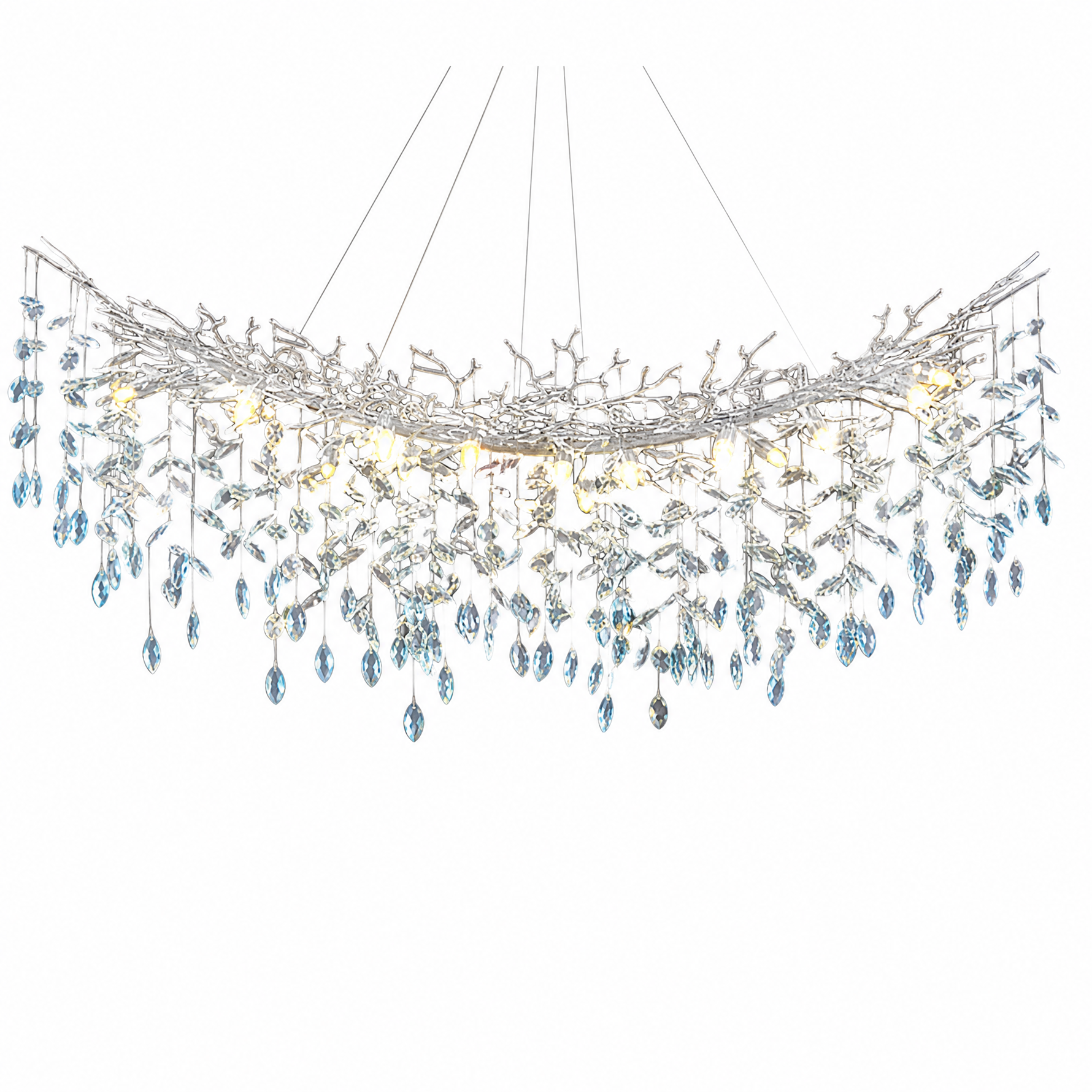 L1370 Two-layer Laminated Marble Pendant Light for Dining Room - Copper Color