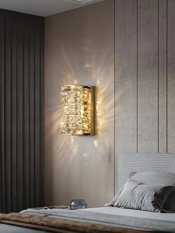 Laminated Crystal Wall Sconce - Cryolite-1-Yiosilamp