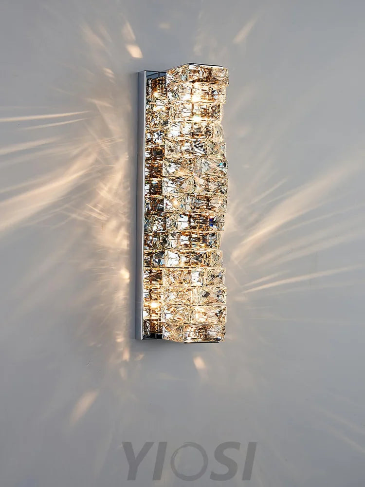 Laminated Crystal Wall Sconce - Cryolite-1-Yiosilamp