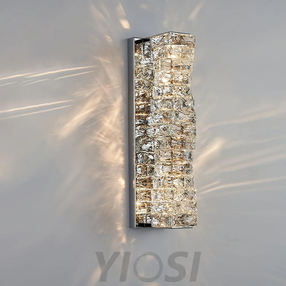 Laminated Crystal Wall Sconce - Cryolite-1-Yiosilamp