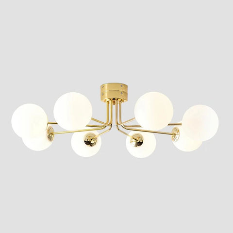 Lanta Ceiling Lamp with 6/8 heads - Bend, Semi Flush Mounts-1-Yiosilamp