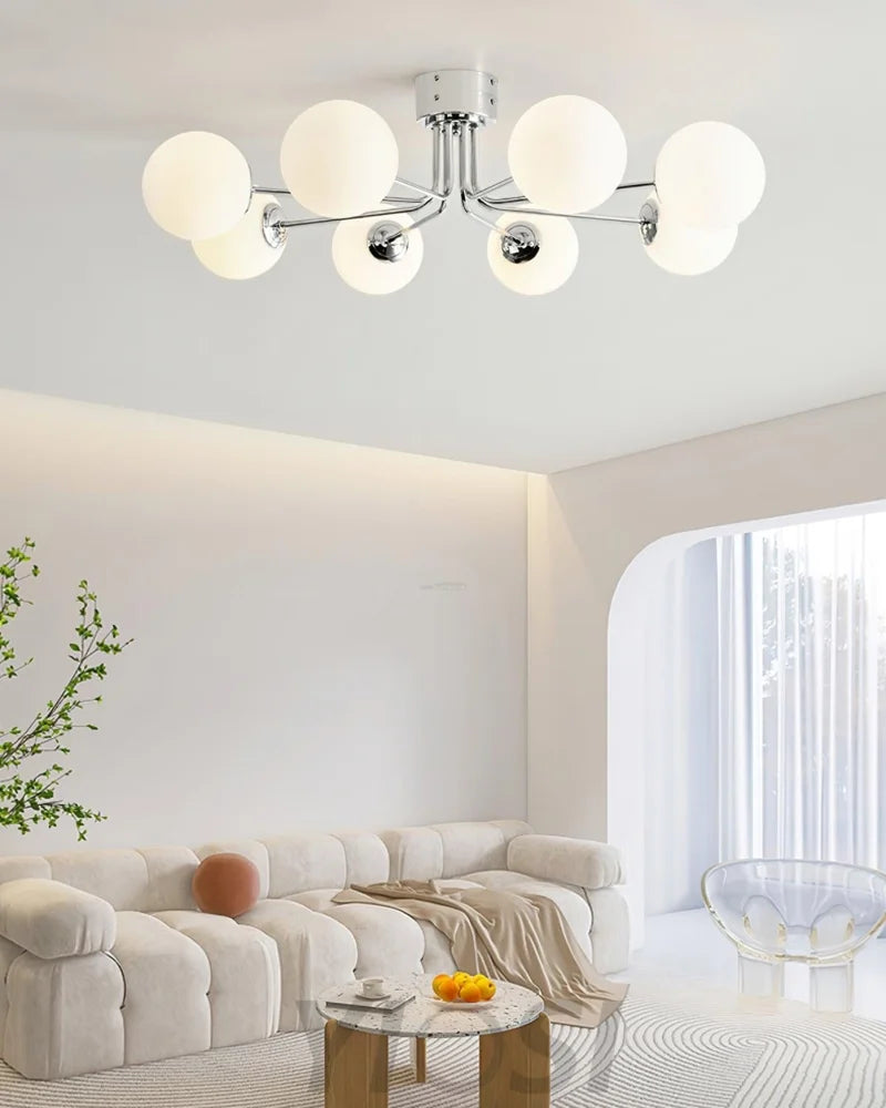 Lanta Ceiling Lamp with 6/8 heads - Bend, Semi Flush Mounts-1-Yiosilamp