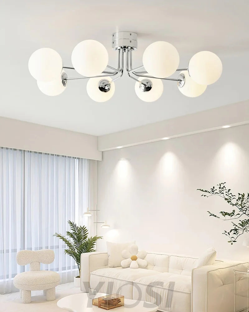 Lanta Ceiling Lamp with 6/8 heads - Bend, Semi Flush Mounts-1-Yiosilamp