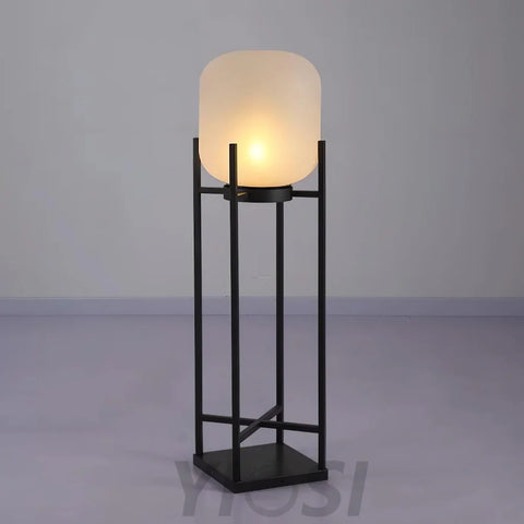 Lantern Solar Floor Lamp for Outdoor - Cube-1-Yiosilamp