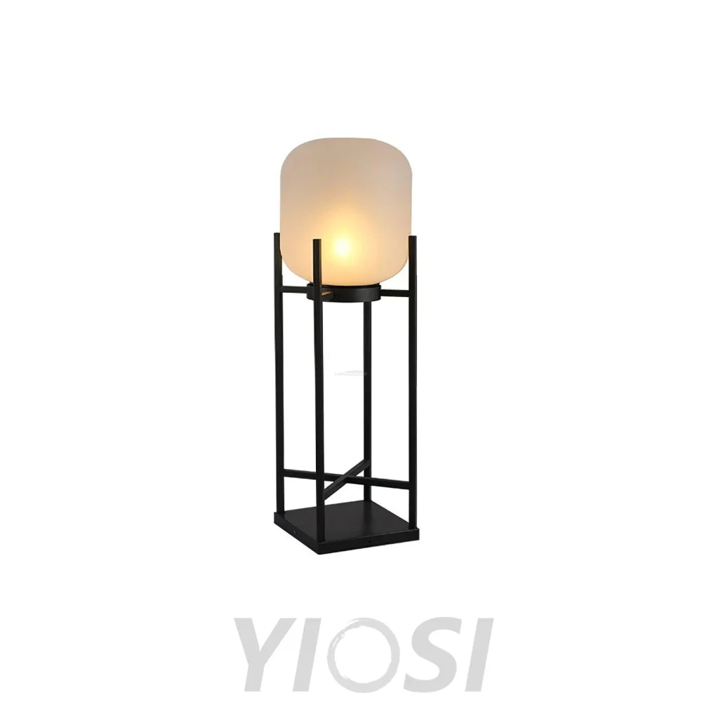 Lantern Solar Floor Lamp for Outdoor - Cube-1-Yiosilamp