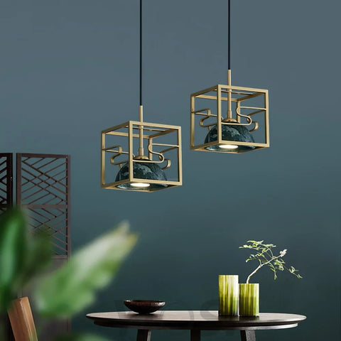 Lantern Square Pendant ∅ 5.9″ - Yiosilamp
