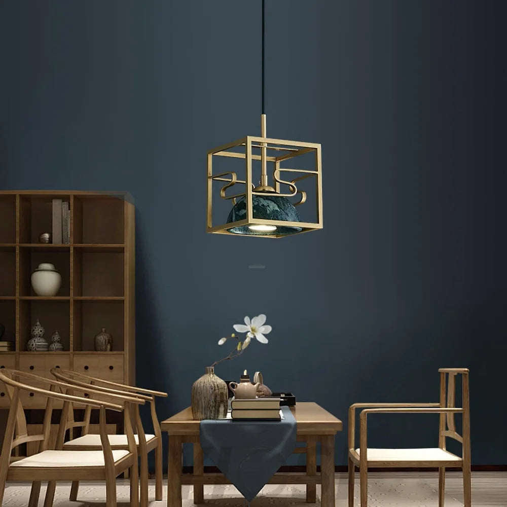 Lantern Square Pendant ∅ 5.9″ - Yiosilamp