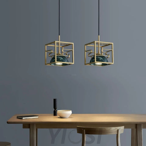 Lantern Square Pendant ∅ 5.9″ - Yiosilamp