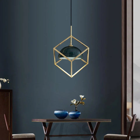 Lantern Square Pendant ∅ 5.9″ - Yiosilamp