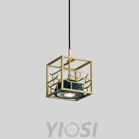 Lantern Square Pendant ∅ 5.9″ - Yiosilamp