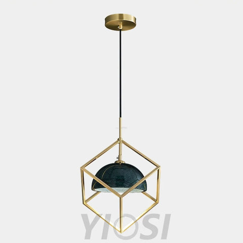 Lantern Square Pendant ∅ 5.9″ - Yiosilamp