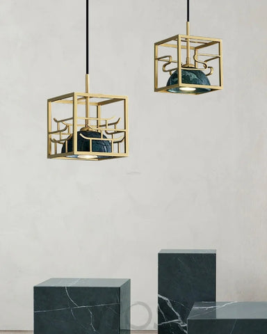 Lantern Square Pendant ∅ 5.9″ - Yiosilamp