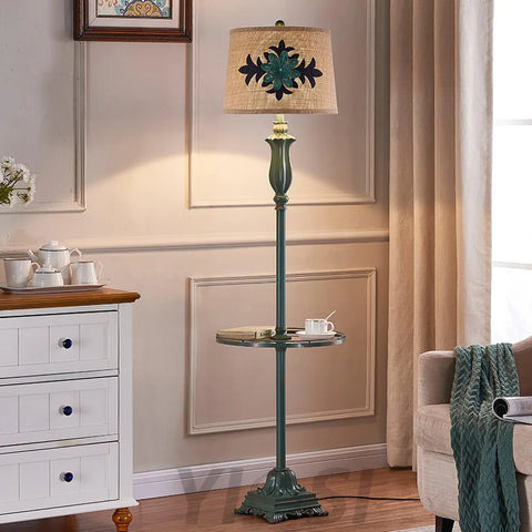 Lark Floor Lamp ∅ 16.5″ - Drapery-1-Yiosilamp