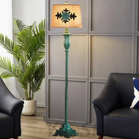 Lark Floor Lamp ∅ 16.5″ - Drapery-1-Yiosilamp