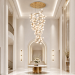 Lauro Ceramic Leaf Crown Chandelier