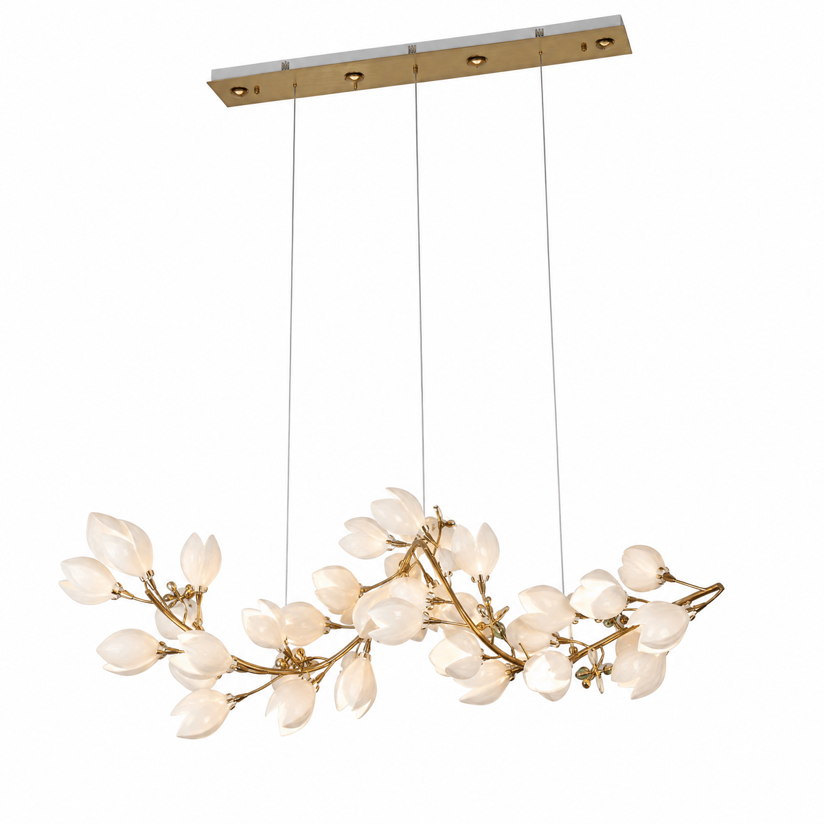 Lauro Ceramic Leaf Chandelier — product photo