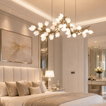 Lauro Ceramic Leaf Halo Chandelier
