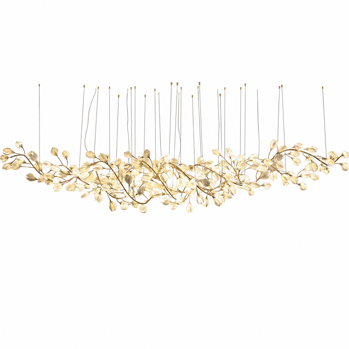 Lauro Ceramic Leaf Chandelier — product photo