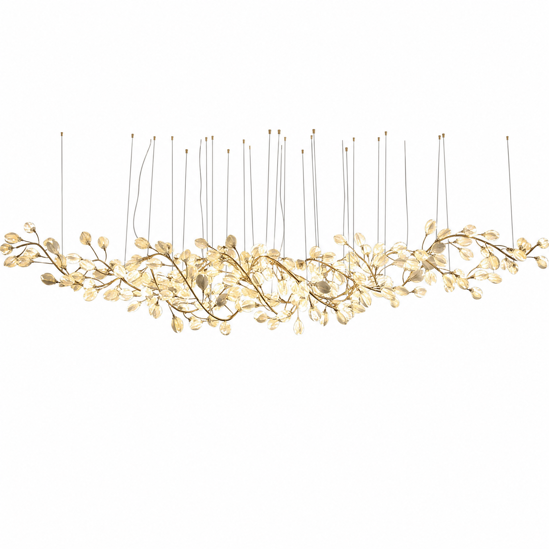 Lauro Ceramic Leaf Chandelier — product photo