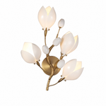 Lauro Ceramic Leaf Wall Sconce — product photo